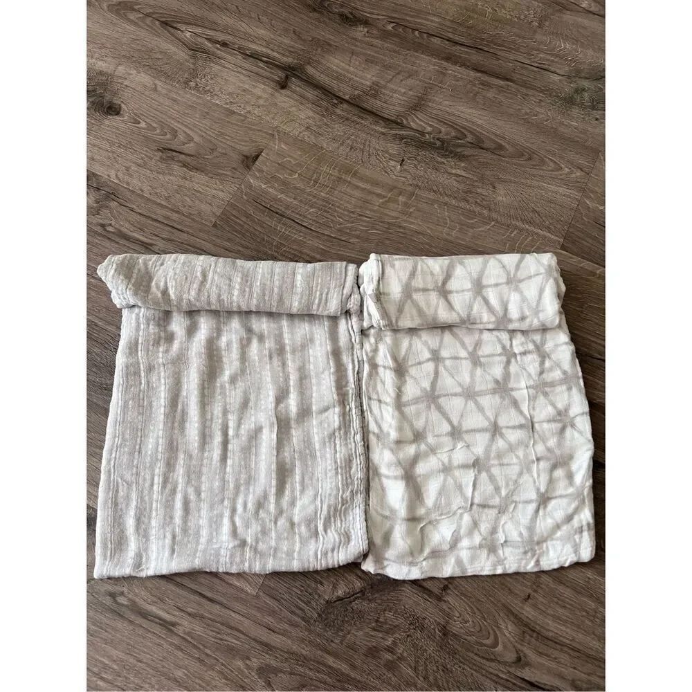 Aden and Anais Toddler Organic Dream Blankets Muslin swaddle 100% Cotton white &